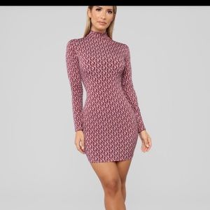 Pink ish- Burgundy Dress